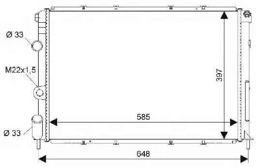 ORIS MRN210034 Radyatör 7700838133 resmi