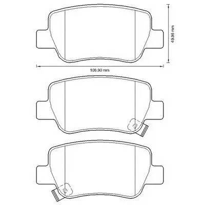 MGA 55269 Arka Fren Balatası 446605040 resmi