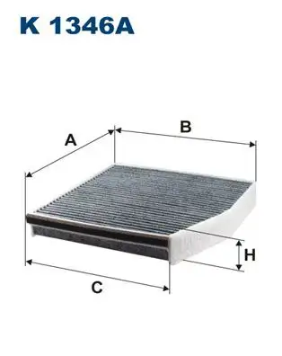 FILTRON K1346A Polen Filtresi (Karbonlu) resmi