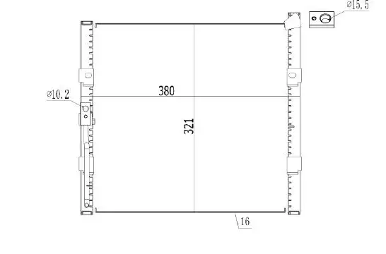 MGA 82187 Klima Radyatörü 80110SR1A13 resmi