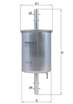 MAHLE KL573 Yakıt Filtresi resmi