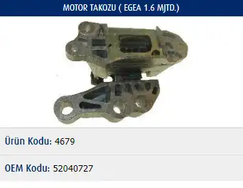 MASTER M4679 Motor Takozu 52040727 resmi