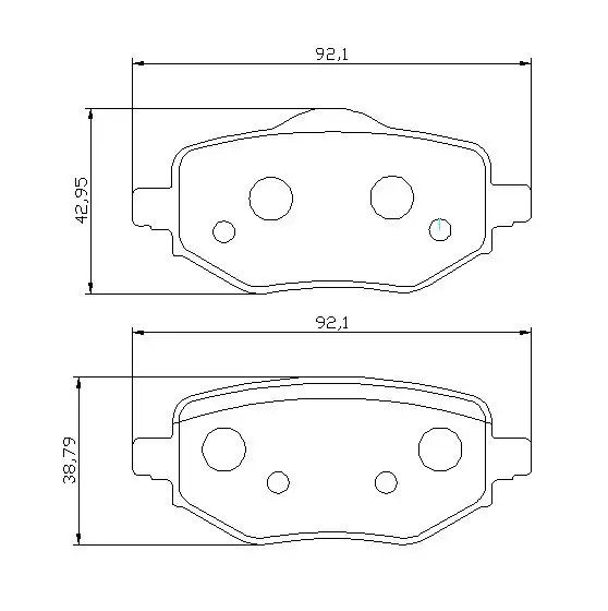 MGA 55762 Arka Fren Balatası 1680301680 resmi