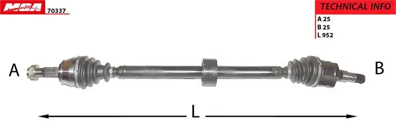 MGA 70337 Ön Aks (Sağ) 374790 resmi