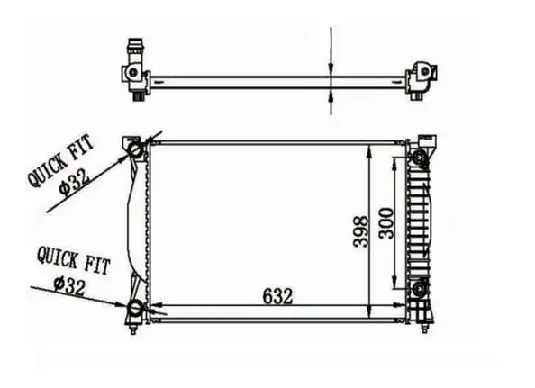 MGA 80571 Radyatör 8E0121251AQ resmi