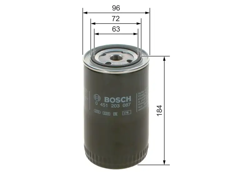 BOSCH 0451203087 Yağ Filtresi resmi