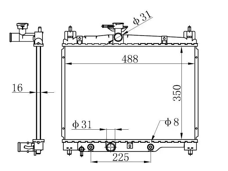 ORIS BTO126016 Radyatör 1640023090 resmi