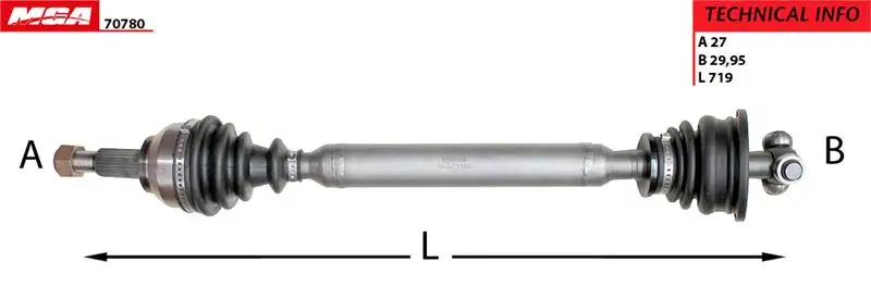 MGA 70780 Ön Aks (Sol) 8200232886 resmi