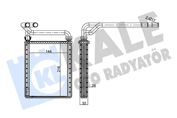 KALE 347135 Kalorifer Radyatörü 8710702130 resmi