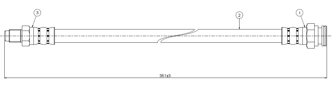 CAVO C800482A Arka Fren Hortumu resmi