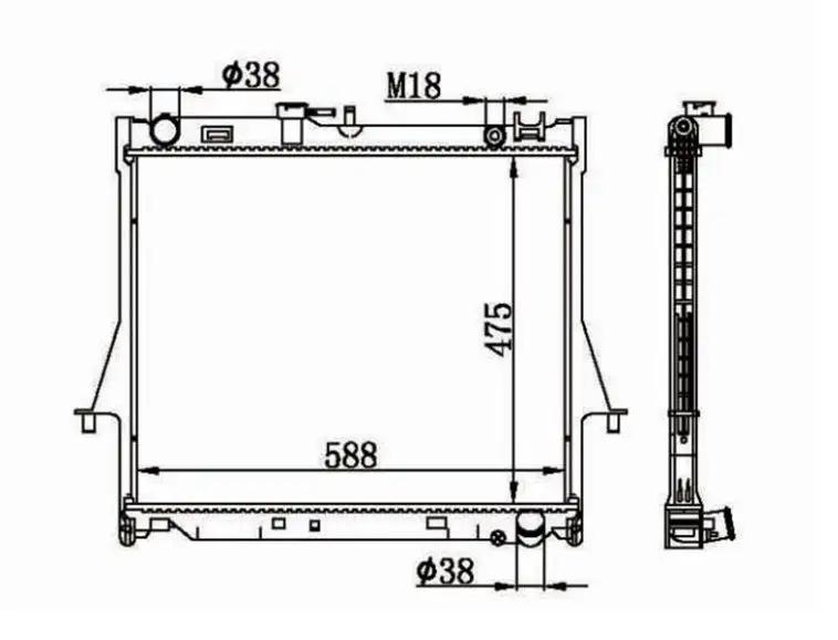 MGA 80725 Radyatör 8973333512 resmi