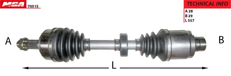 MGA 70515 Ön Aks (Sağ) 44305SEFE00 resmi