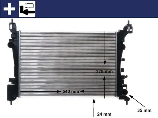 MAHLE CR1182000S Radyatör resmi