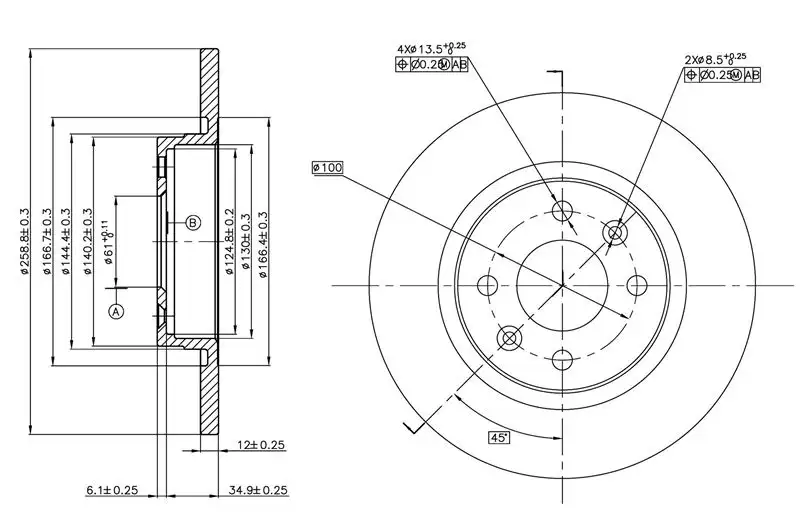 MGA 50407 Ön Fren Diski 7701208252 resmi