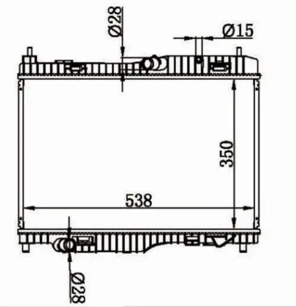 MGA 80576 Radyatör H1BG8005CD resmi
