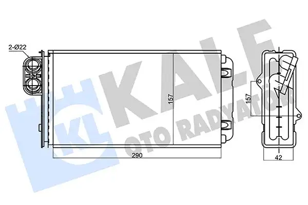 KALE 356225 Kalorifer Radyatörü 95651001 resmi