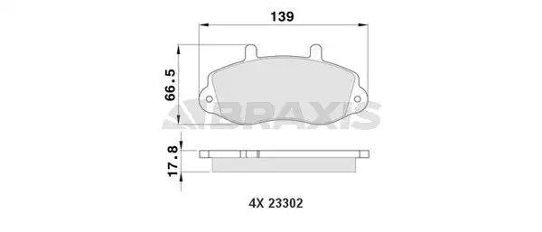 BRAXIS AA0158 Ön Fren Balatası resmi