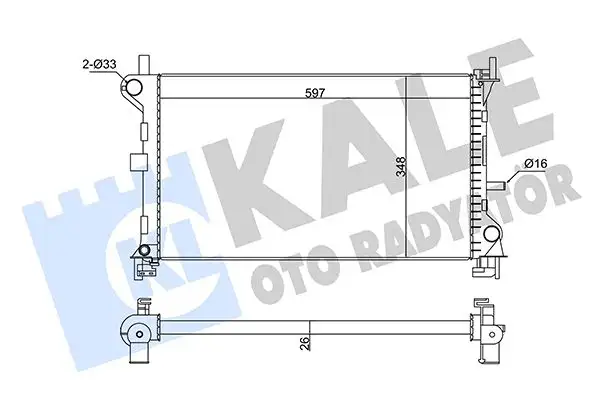 KALE 344165 Radyatör resmi