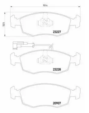 MGA 55576 Ön Fren Balatası 9947954 resmi