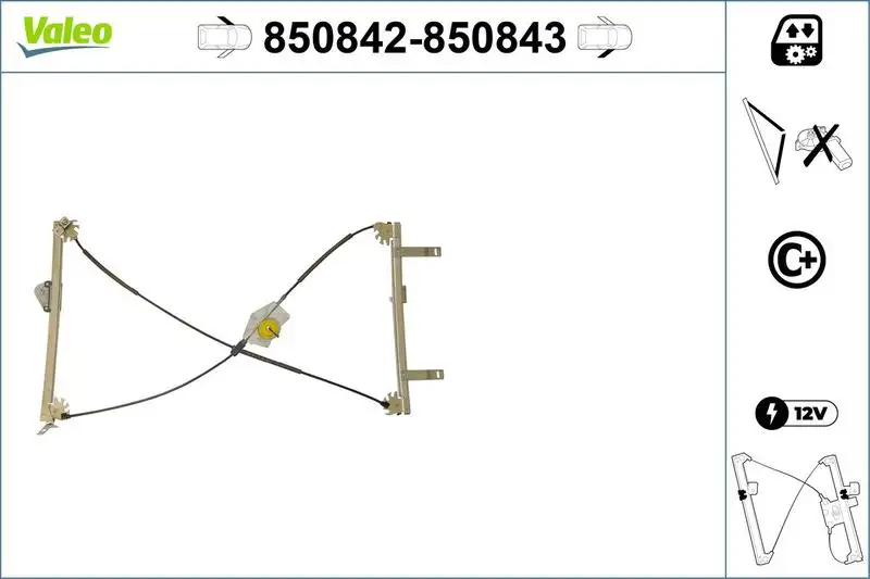 VALEO 850842 Ön Cam Krikosu (Sol) 9221W0 resmi