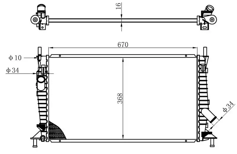 ORIS BMZ013016 Radyatör resmi