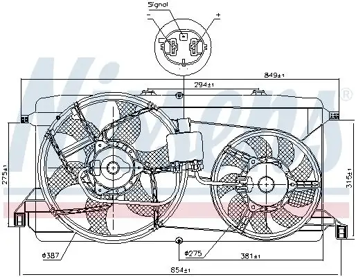 NISSENS 85826 Fan Motoru resmi