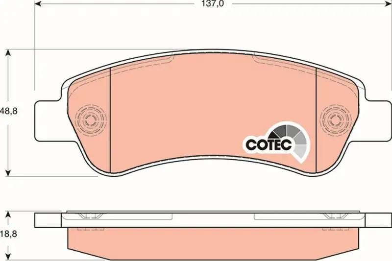 TRW GDB1682 Arka Fren Balatası resmi