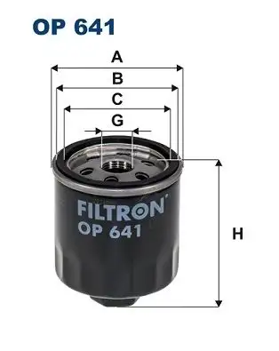 FILTRON OP641 Yağ Filtresi resmi