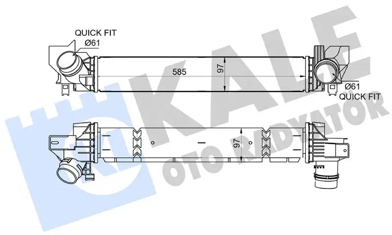 KALE 375760 Turbo Radyatörü 17517617597 resmi