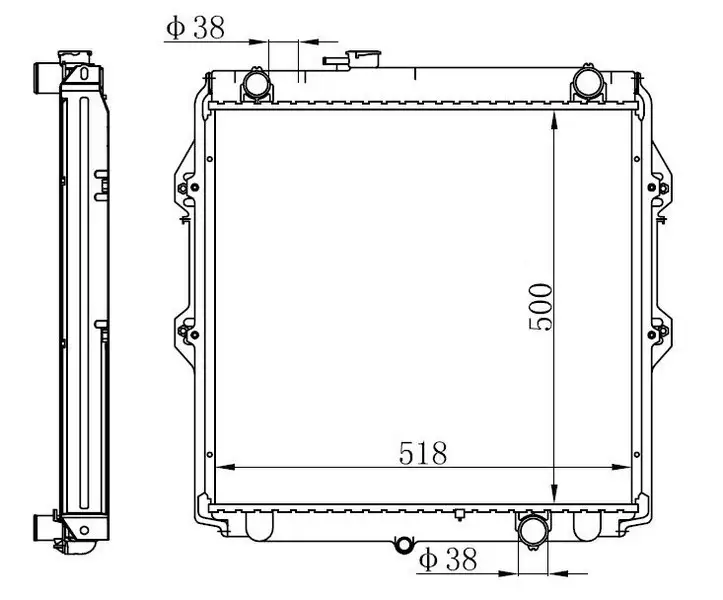 ORIS BTO165026 Radyatör 1640030100 resmi