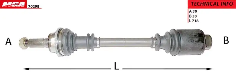 MGA 70298 Ön Aks (Sağ) 32731208 resmi