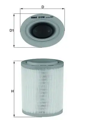MAHLE LX2790 Hava Filtresi resmi