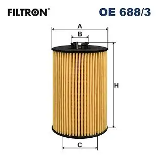FILTRON OE688/3 Yağ Filtresi resmi