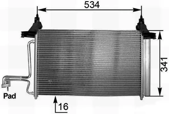 MGA 82107 Klima Radyatörü 46745840 resmi
