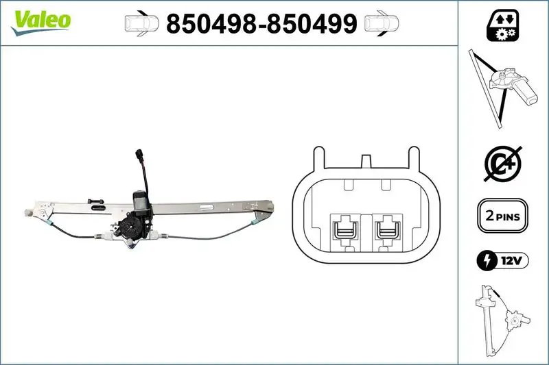 VALEO 850498 Ön Cam Krikosu (Sol) 7700311820 resmi