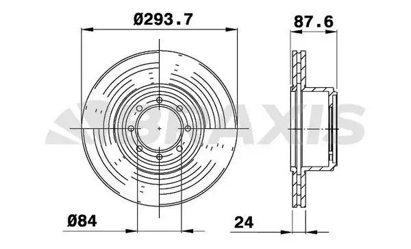 BRAXIS AD1054 Arka Fren Diski 2996043 resmi