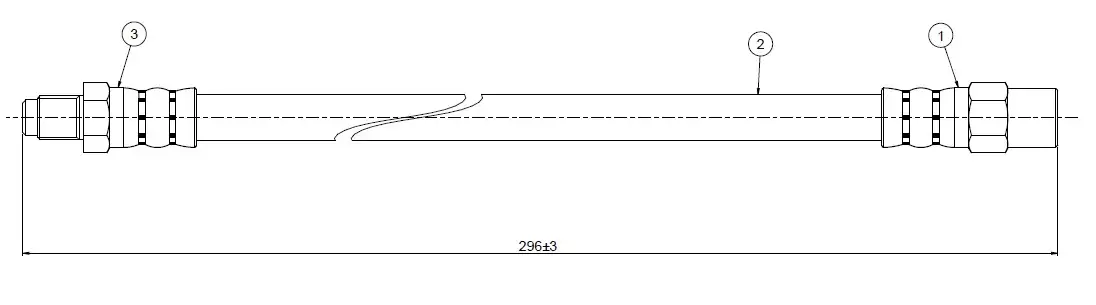 CAVO C800559A Arka Fren Hortumu 92098961 resmi