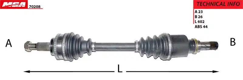 MGA 70208 Ön Aks (Sol) 8200543868 resmi