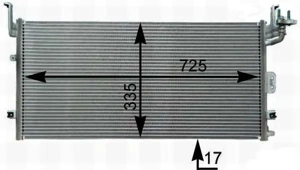 MGA 82165 Klima Radyatörü 9760638002 resmi