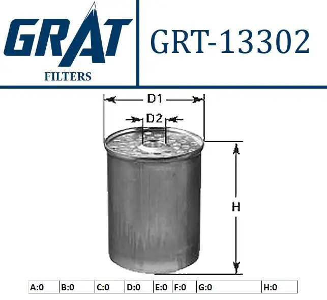 GRAT 13302 Yakıt Filtresi 190608 resmi