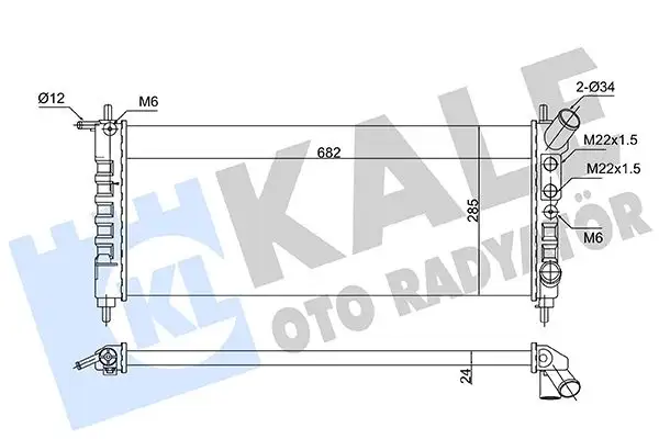 KALE 363260 Radyatör resmi