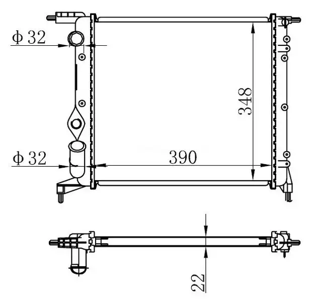 ORIS BRN000018 Radyatör 7701034770 resmi