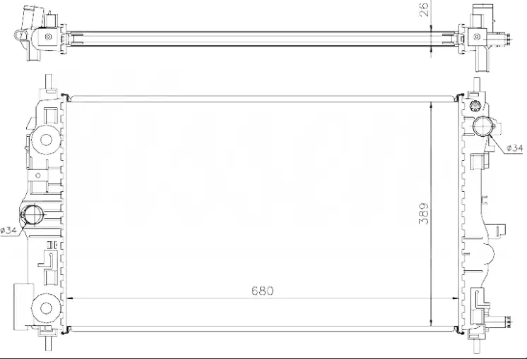 ORIS BOP901026 Radyatör 242230539074 resmi