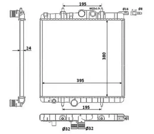 KALE 2038011AB Radyatör resmi