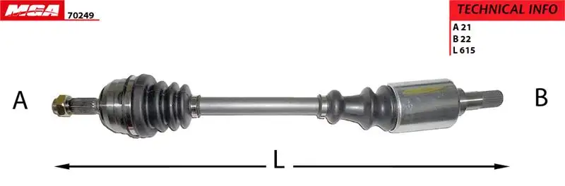 MGA 70249 Ön Aks (Sol) 3272T9 resmi