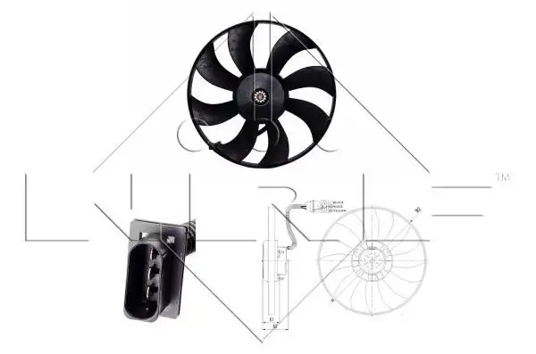 NRF 47410 Fan Motoru 6Q0959455N resmi