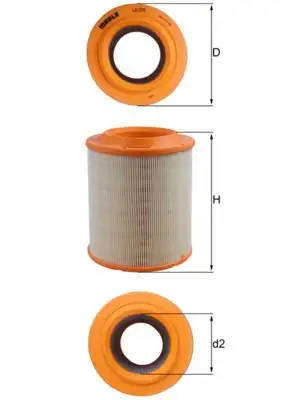 MAHLE LX1275 Hava Filtresi resmi