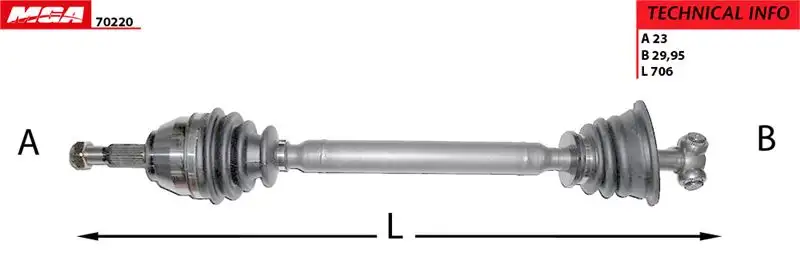 MGA 70220 Ön Aks (Sol) 8200031134 resmi