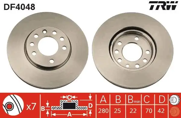 TRW DF4048 Ön Fren Diski resmi