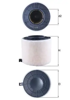 MAHLE LX4410 Hava Filtresi 8W0133843 resmi